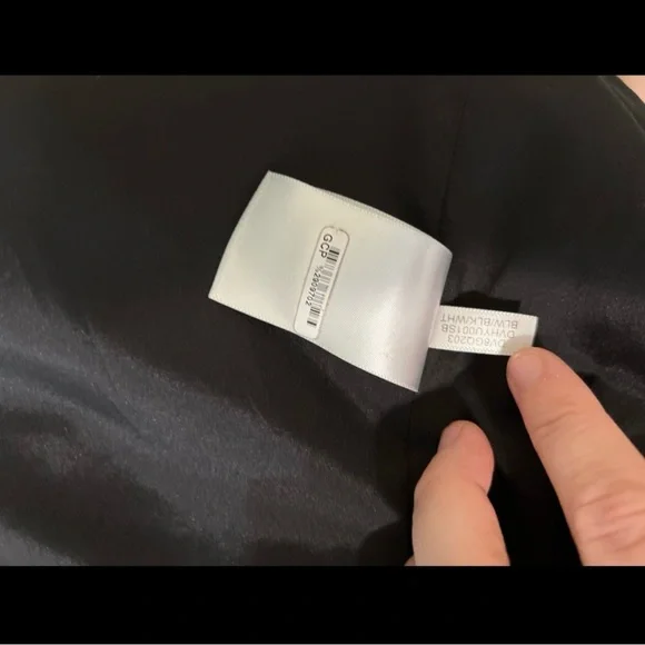 Donna Karan Black and White Tweed Blazer Size 16 - Picture 7 of 9